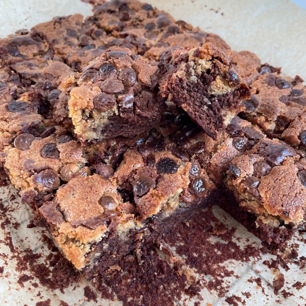 Brookie - Brownie og Cookie kage