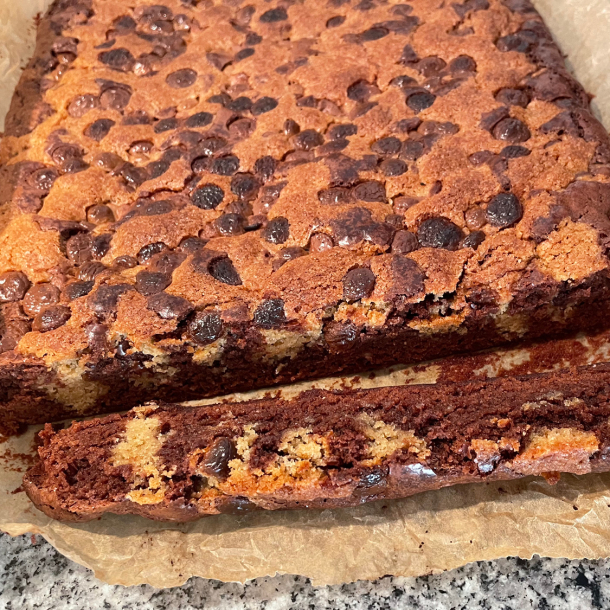 Brookie - Brownie og Cookie kage