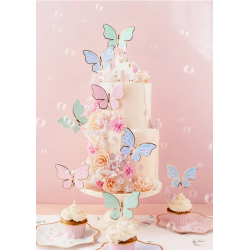 Cake topper Sommerfugl - 9stk