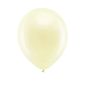 Balloner Metallisk Creme 23 cm - 10stk