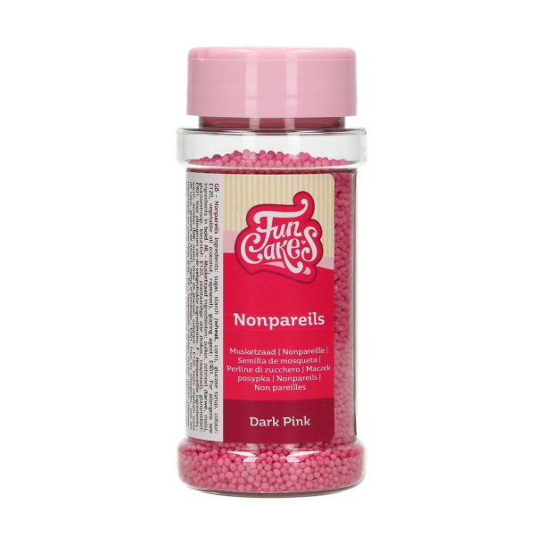 FunCakes Krymmel Nonpareils Dark Pink - 80g