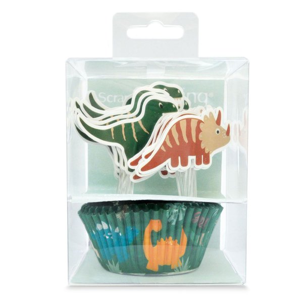 ScrapCooking Muffinsforme &amp; Cake Topper - Dino St