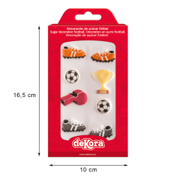 Sukkerdekoration Fodbold Figurer - 8stk