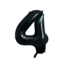 Folieballon Tal Sort - 86cm 