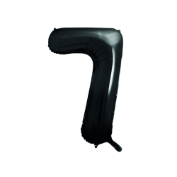 Folieballon Tal Sort - 86cm 