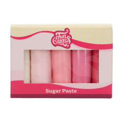 FunCakes Fondant Farvepalet Pink  - 5x100g