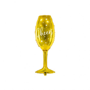 Folieballon Champagneglas - 82cm