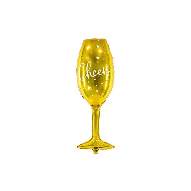 Folieballon Champagneglas - 82cm