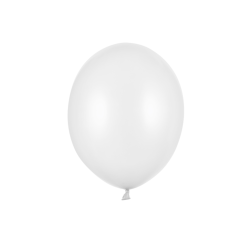 Balloner Kraftige Metallisk Hvid 30 cm - 10stk