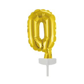 Folieballon Kage Guld - Nr.0