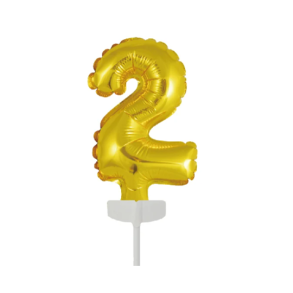 Folieballon Kage Guld - Nr.2