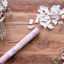 Konfettirr Rosenblade Hvid - 40cm