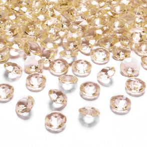 Konfetti Diamanter Orange - 100stk