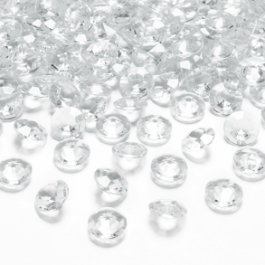 Konfetti Diamanter Colourless - 100stk