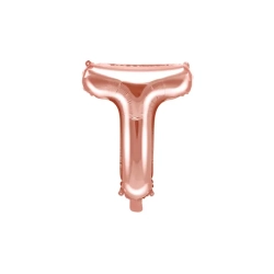 Folieballon Bogstav Rosa Guld - 35cm