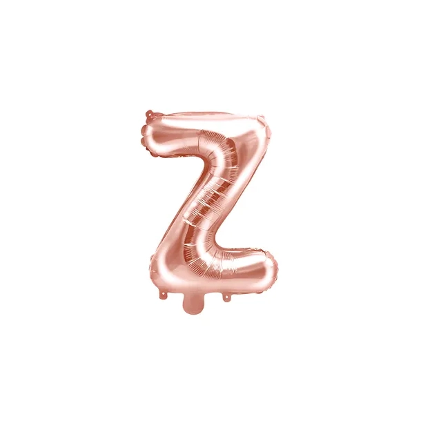 Folieballon Bogstav Rosa Guld - 35cm