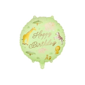 Folieballon Safari Happy Birthday - 35cm