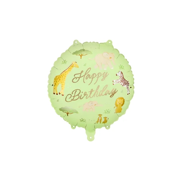 Folieballon Safari Happy Birthday - 35cm