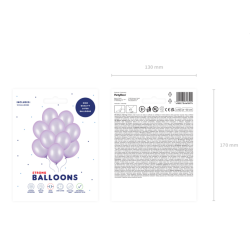 Balloner Kraftige Metallisk Lilla 30 cm - 10stk