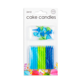 Kagelys Bl & Grnne - 24stk