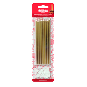 Kagelys Metallisk Guld - 16stk