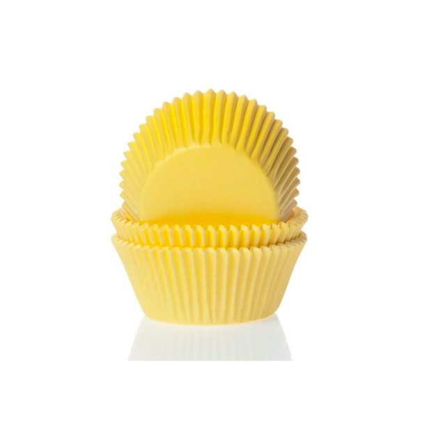 House of Marie Mini Muffinsforme Gul - 60stk