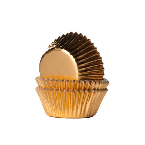 House of Marie Mini Muffinsforme Guld - 36stk