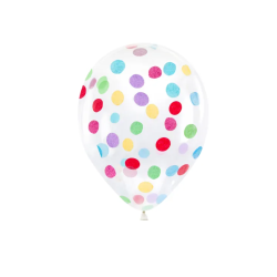 Konfetti Ballon Mix - 6stk