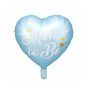 Folieballon Mom To Be Lysebl - 35cm