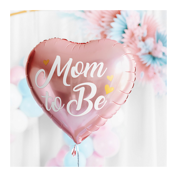 Folieballon Mom To Be Rosaguld - 35cm