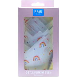 PME Muffinsforme Regnbuer - 24stk