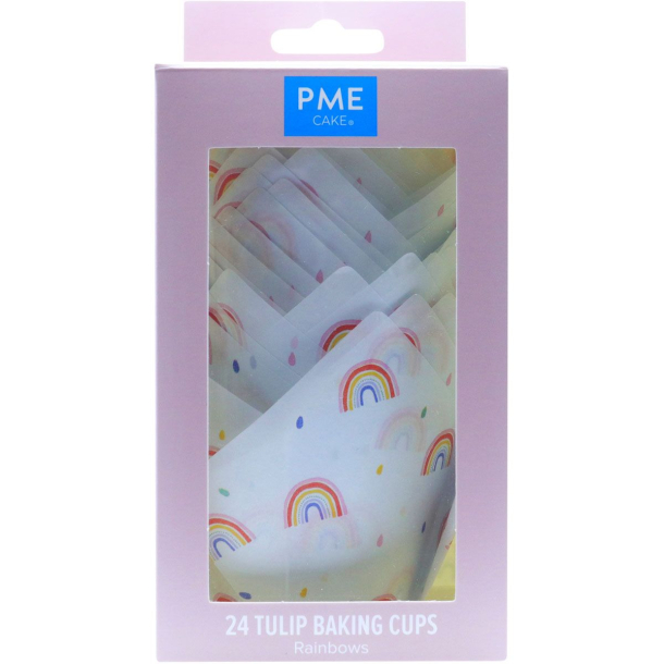 PME Muffinsforme Regnbuer - 24stk