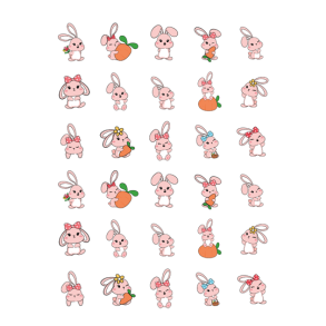 Luksus Sukkerprint Pske 2 3,8 - 30stk