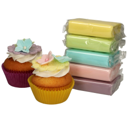 FunCakes Fondant Pastelfarvet - 5x100g