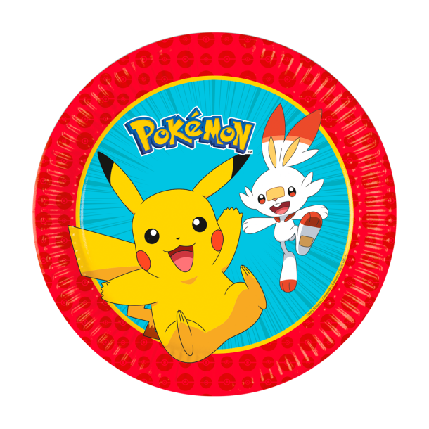 Tallerkner Pokemon 23 - 8stk