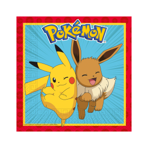 Servietter Pokemon 33x33cm - 20stk