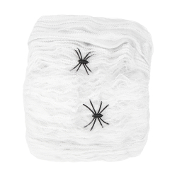 Spindelvv m. Edderkopper - Hvid