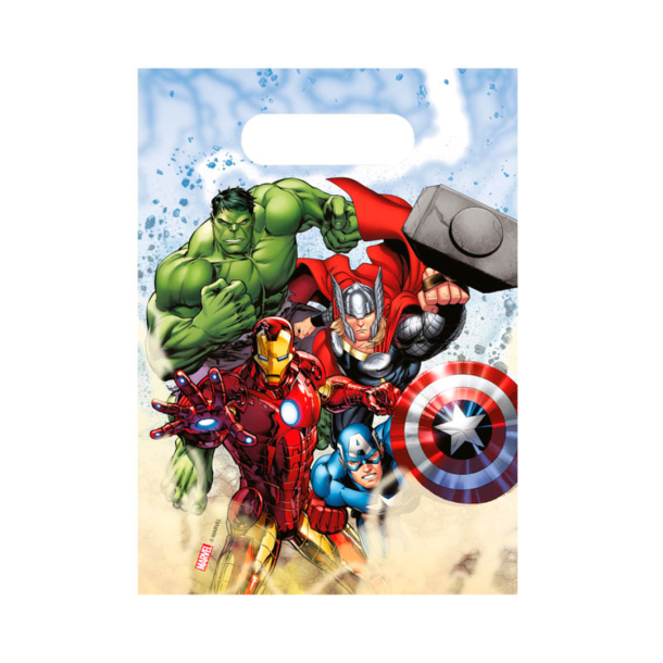 Plastikposer Avengers - 6stk