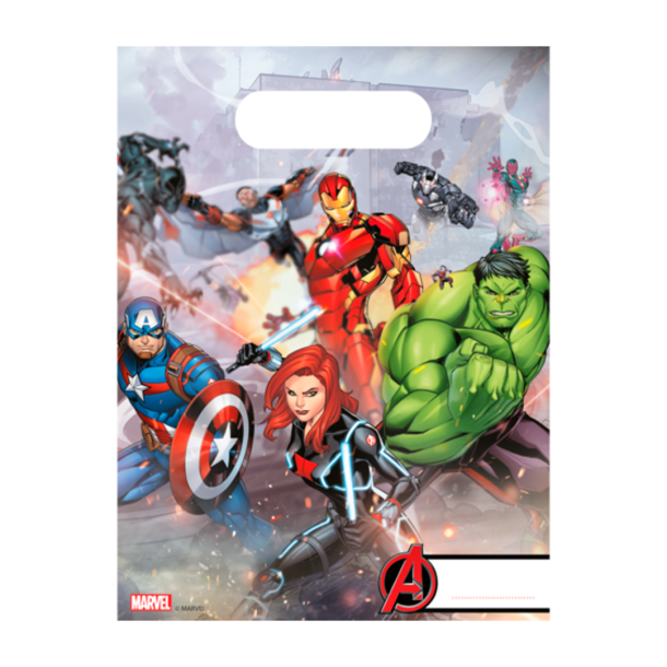 Plastikposer Avengers - 6stk