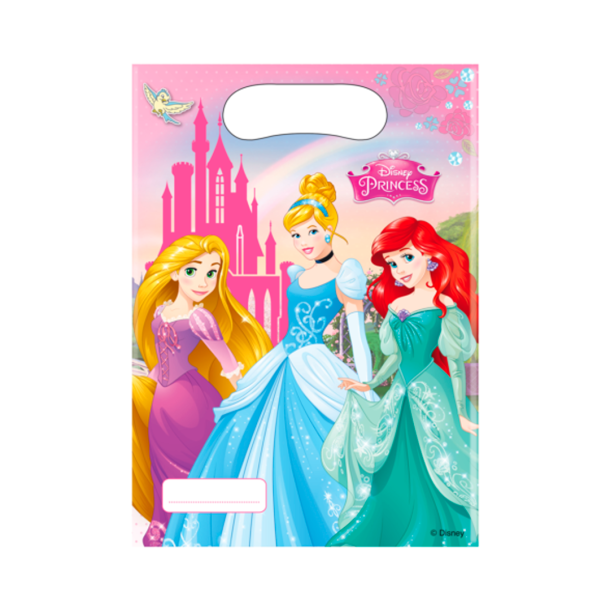 Plastikposer Disney Prinsesser - 6stk