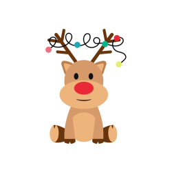 Luksus Sukkerprint Rensdyr 5 - 15stk