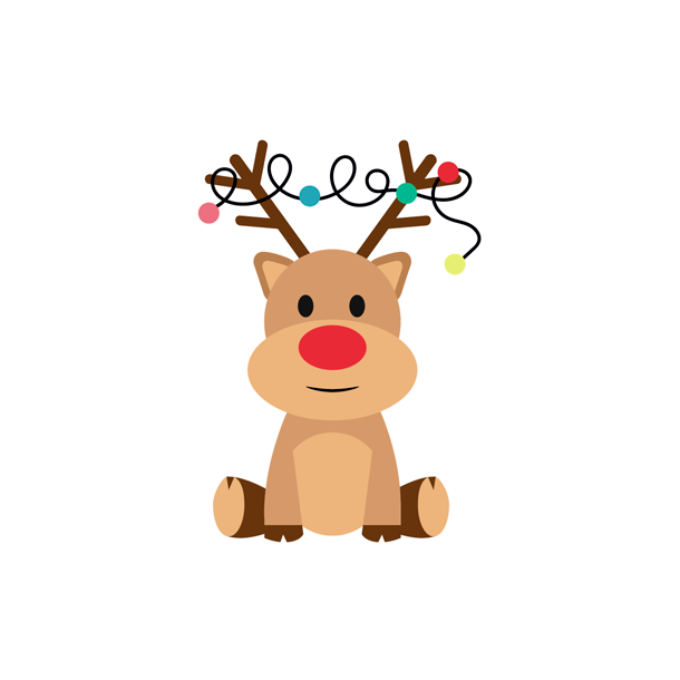 Luksus Sukkerprint Rensdyr 5 - 15stk