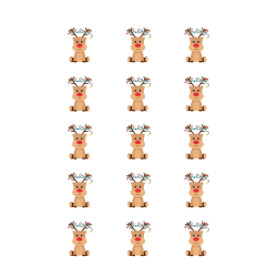 Luksus Sukkerprint Rensdyr 5 - 15stk