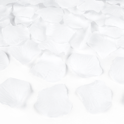 Konfettirr Rosenblade Hvid - 40cm