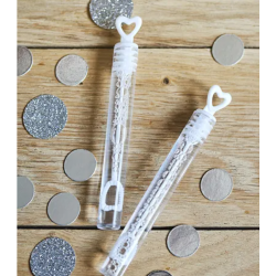 Sbebobler Hjerte Hvid - 1 stk