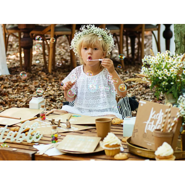 Sbebobler Hjerte Hvid - 1 stk