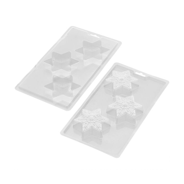 Wilton 3D Chokoladeform Snefnug - 3stk