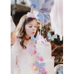 Cake topper Sommerfugl - 9stk