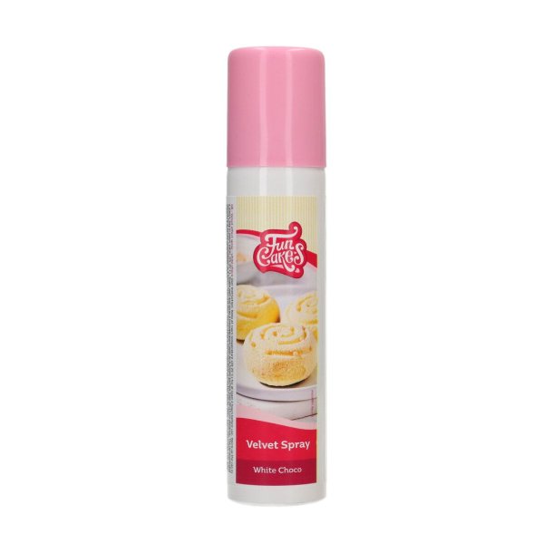 FunCakes Velvet Spray - Hvid Chokolade