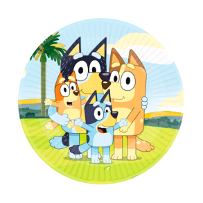 Tallerkner Bluey 23 - 8stk